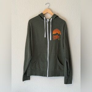 Authentic Stagecoach Green Zip-Up Hoodie (2016)